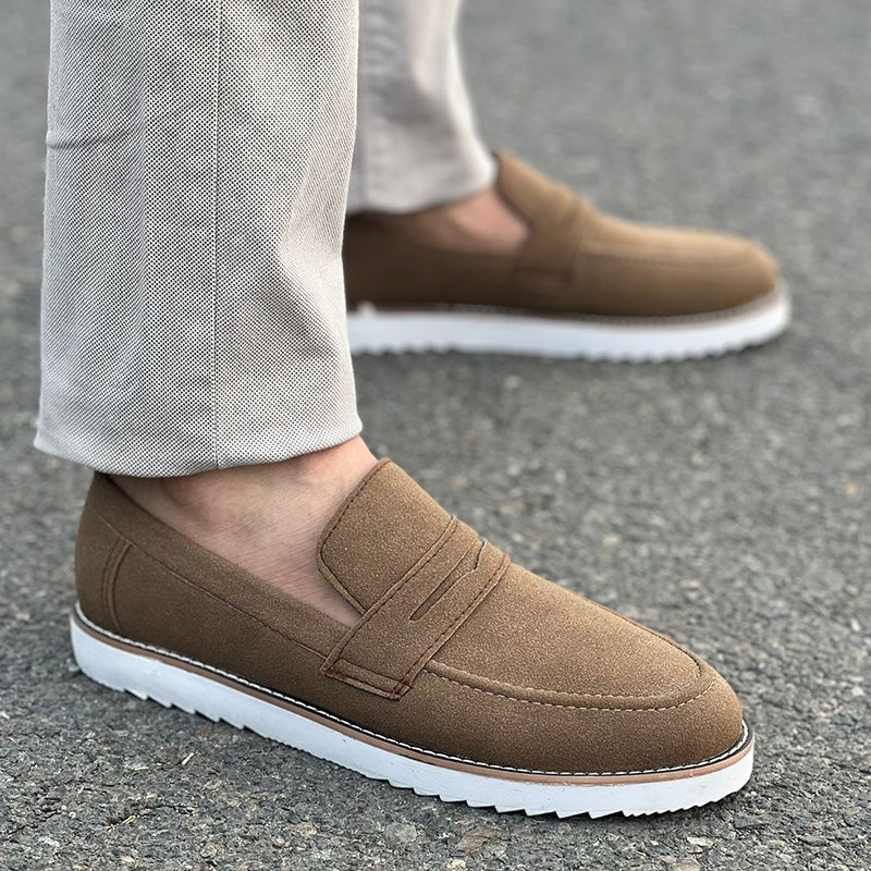 The High Camel Sueded Shoes