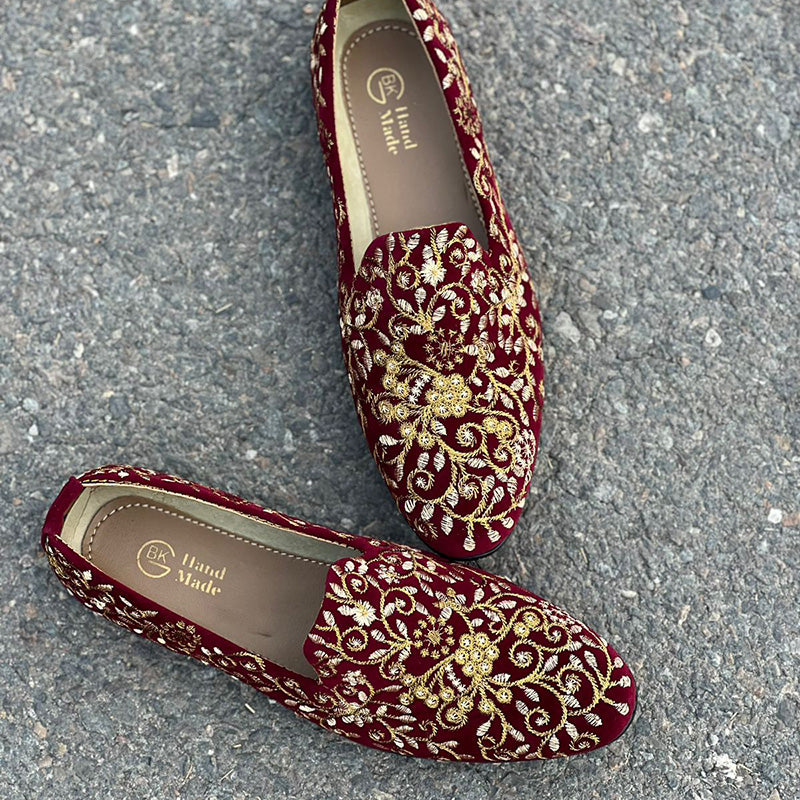 The Royal Maroon Shoes Wedding Edition