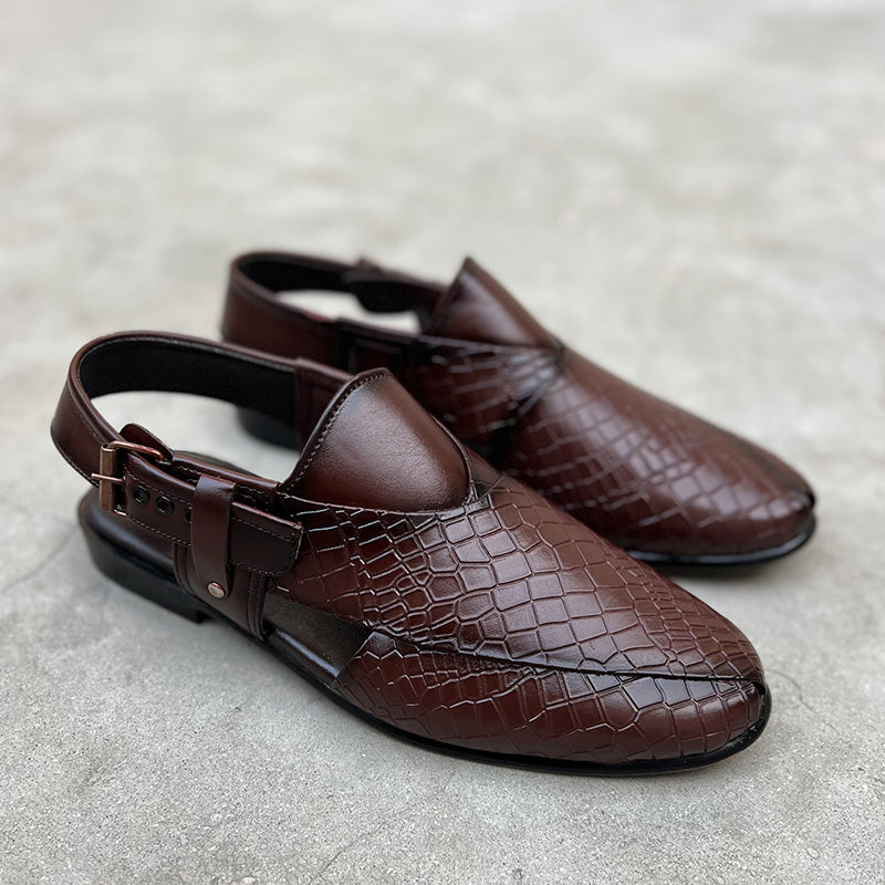 Hand Stitched Textured Maroon Kheri