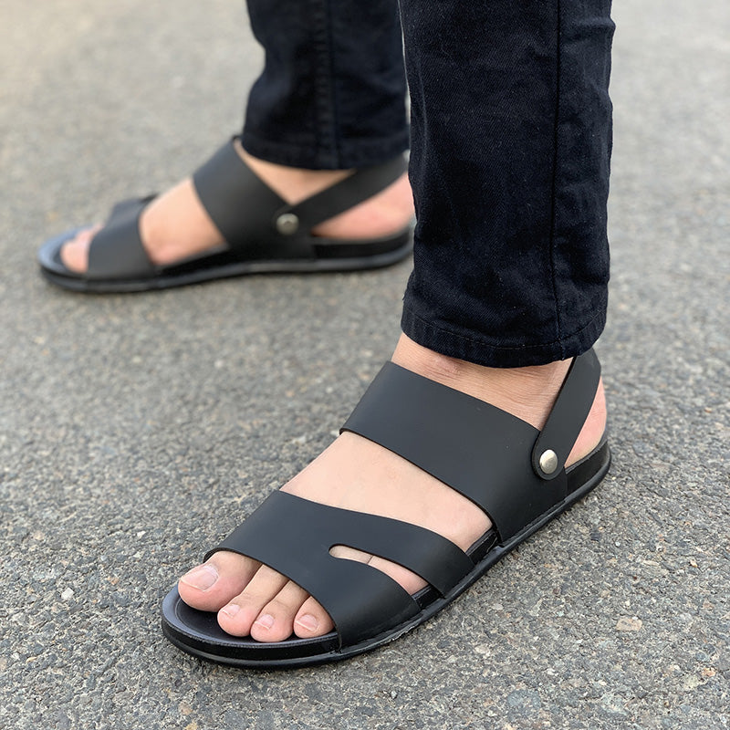 The Black Camello Sandal