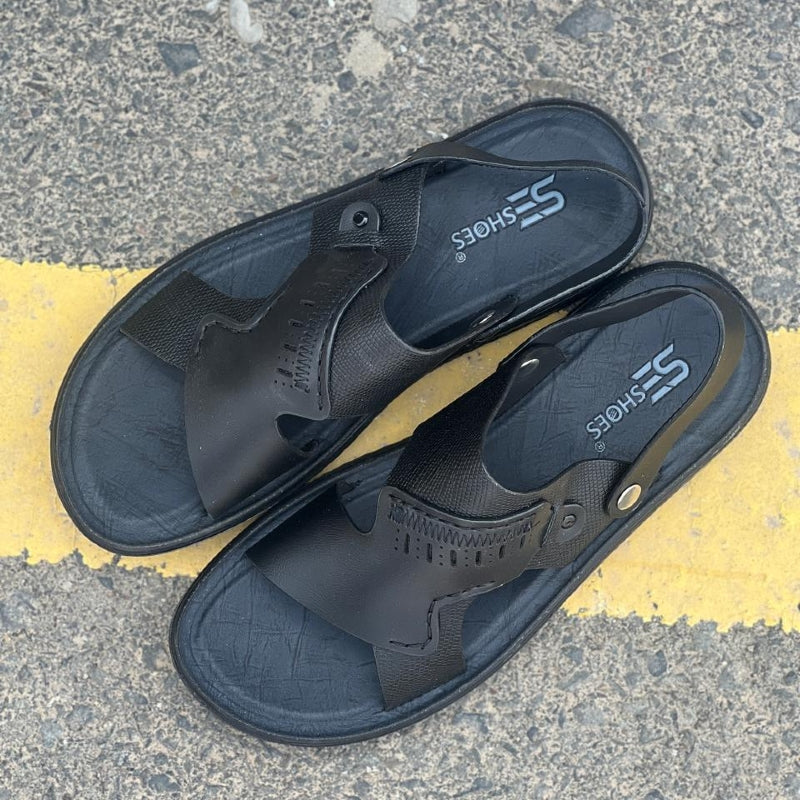 Black Comfy Sandals