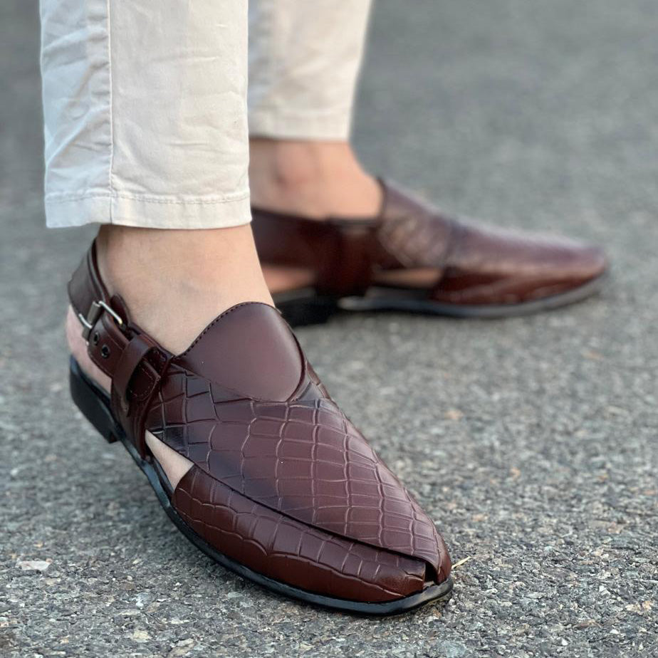 Hand Stitched Textured Maroon Kheri