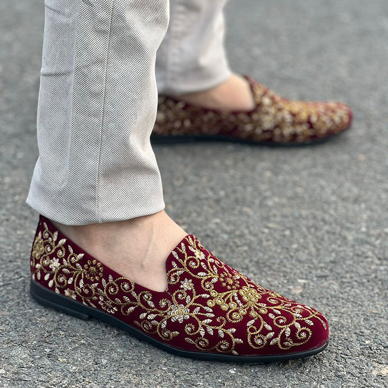 The Royal Maroon Shoes Wedding Edition