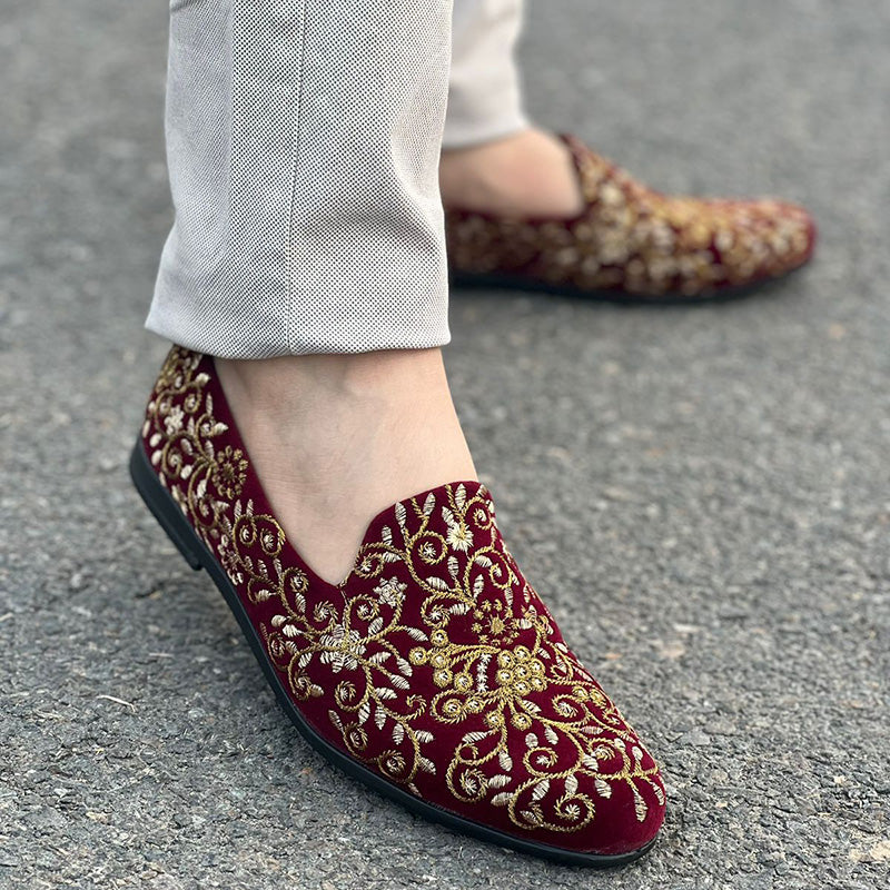 The Royal Maroon Shoes Wedding Edition