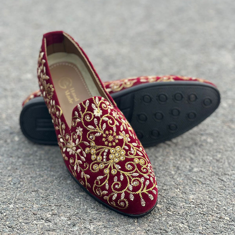 The Royal Maroon Shoes Wedding Edition