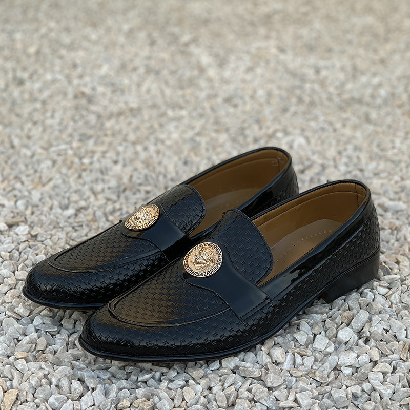 Handmade Vivek Black Shoes