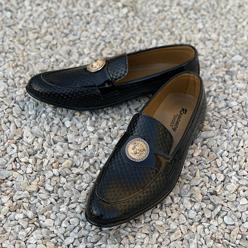 Handmade Vivek Black Shoes