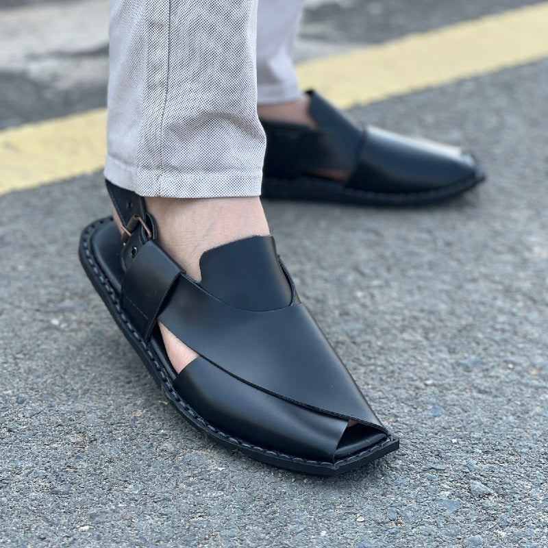 Hand Stitched Black Kheri