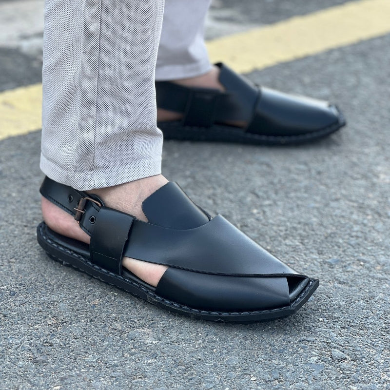 Hand Stitched Black Kheri