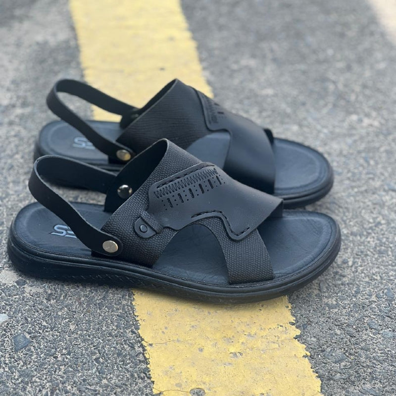 Black Comfy Sandals