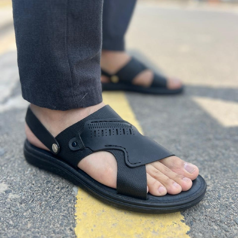 Black Comfy Sandals