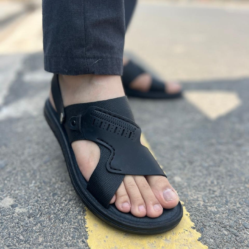 Black Comfy Sandals